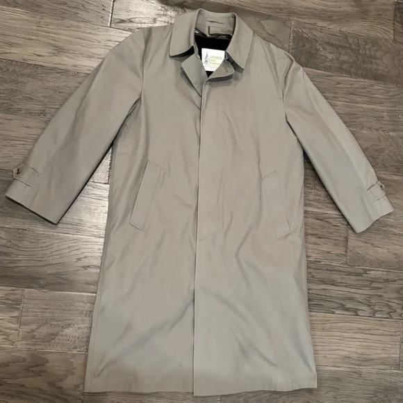 Vintage London Fog Trench Coat Mens 42 W/Warm Zip-Out Lining Made in USA 70s-80s - Picture 2 of 16